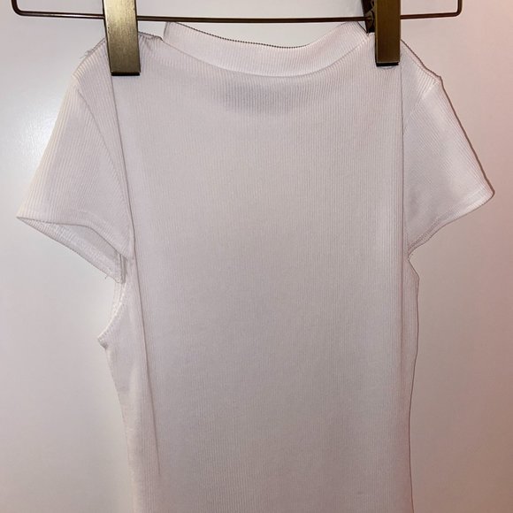 Midi Ribbed Dress | White - Picture 3 of 3